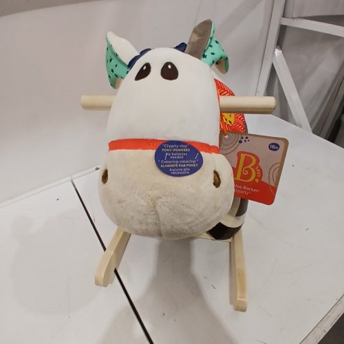 KID'S B. TOYS LARGE PLUSH RIDE ON RODEO ROCKER - 18M+ / 26LB CAP - MULTICOLOR (MODEL: BX1935Z) image 3