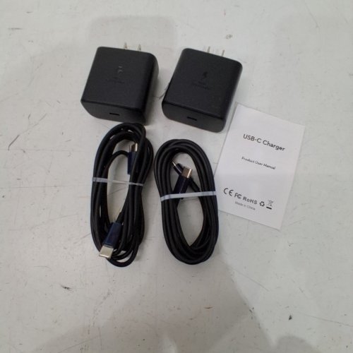 2PK SUPER FAST TYPE-C CHARGER - 45W - 10FT - BLACK (MODEL: BOG05-1) image 2