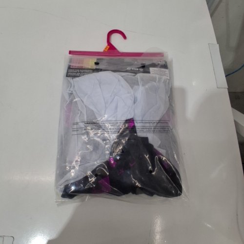 3PC GIRLS RUBIES DC BATGIRL COSTUME - MEDIUM (8-10) - BLACK/PURPLE/GOLD (STYLE: 1001753) image 3