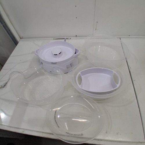 ROSEWILL 3-TIER ELECTRIC FOOD STEAMER - 9.5QT TOTAL CAPACITY - WHITE (MODEL: RHST-20001) image 3