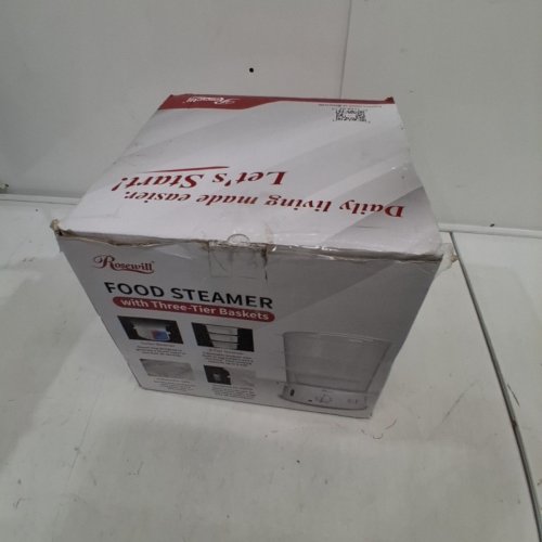 ROSEWILL 3-TIER ELECTRIC FOOD STEAMER - 9.5QT TOTAL CAPACITY - WHITE (MODEL: RHST-20001) image 5