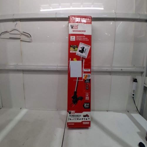 CRAFTSMAN CORDLESS STRING TRIMMER & EDGER WEEDWACKER WITH AUTOMATIC LINE FEED - 13" - 20V - BLACK/RED (MODEL: CMCST90001) image 5