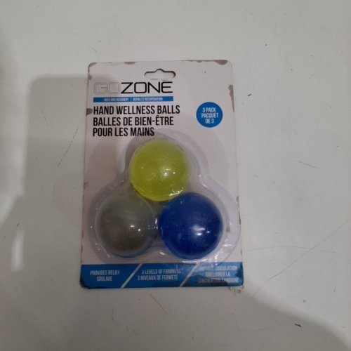 3PK GOZONE HAND WELLNESS BALLS - ASSORTED COLOURS image 2