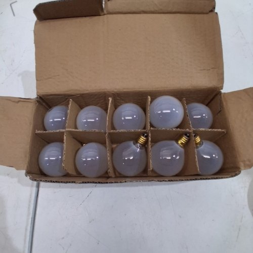 10PK SIMBA LIGHTING GLOBE LIGHT BULBS WITH CHANDLIER BASE - E12/40W - FROSTED WHITE image 3