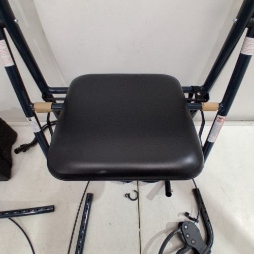 MEDLINE GUARDIAN FOLDABLE SUPERLIGHT ALUMINUM ROLLING WALKER - 6" WHEELS - 250LBS CAPACITY - BLACK (MODEL: MDS86825SLB) image 3