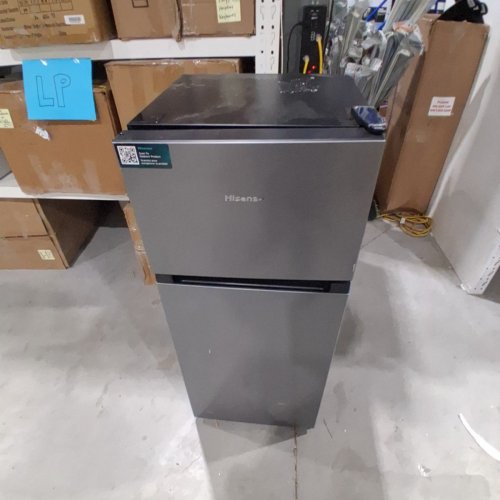 HISENSE STAINLESS STEEL COMPACT REFRIGERATOR WITH TOP MOUNT FREEZER - 4.4 CU.FT (MODEL: HRT044VE) image 4