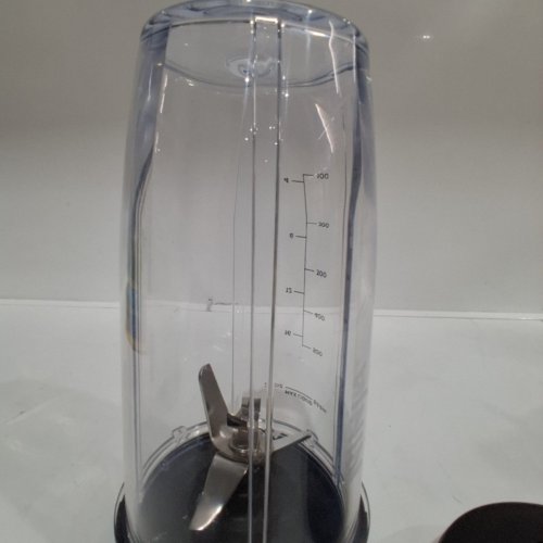 3PC NINJA EXTRACTOR BLENDER CUP WITH BLADE AND LID - 21 OZ - CLEAR / BLACK image 3