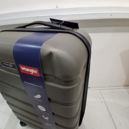 WRANGLER HARDSIDE CARRY-ON SPINNER LUGGAGE - 22" - DUSTY OLIVE GREEN (MODEL: WR-87720-330) image 3