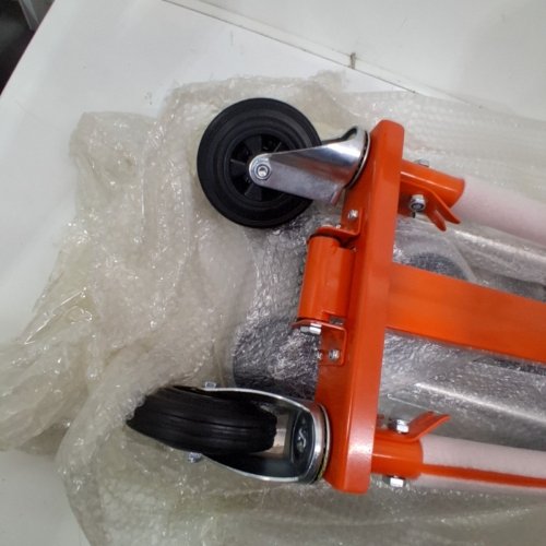 GARVEE 3 IN 1 CONVERTIBLE HAND TRUCK ALUMINUM - ORANGE AND SILVER (ITEM: 7PYK7) image 5