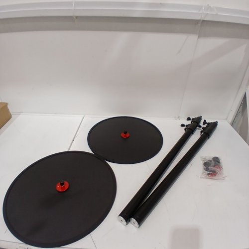 2PK EMART ROUND BASE LIGHT STAND MONOPOD FOR CAMERAS - 79" - BLACK (MODEL: RB-A400) image 3