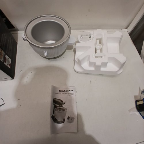 KITCHENAID ICE CREAM *REPLACEMENT BOWL ONLY* - 2QT- WHITE (FOR MODEL: KSMICM) image 2