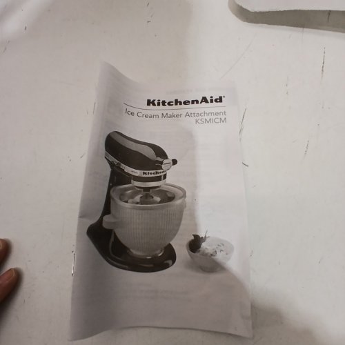 KITCHENAID ICE CREAM *REPLACEMENT BOWL ONLY* - 2QT- WHITE (FOR MODEL: KSMICM) image 4