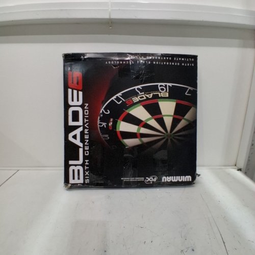WINMAU SIXTH GEN BLADE 6 PROFESSIONAL BRISTLE DARTBOARD WITH ANGLED WIRE - BLACK/GREEN/RED (MODEL: 3033) image 4