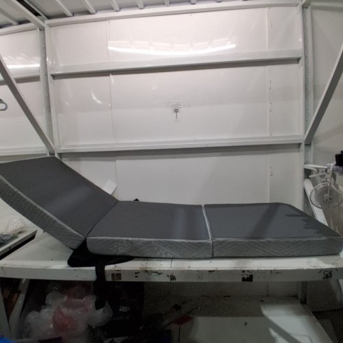 FOLDABLE MATTRESS TOPPER - SMALL TWIN / 25" X 75" X 4" - GREY image 3