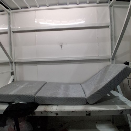 FOLDABLE MATTRESS TOPPER - SMALL TWIN / 25" X 75" X 4" - GREY image 4
