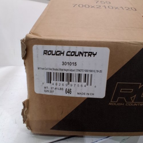 2PC ROUGH COUNTRY FRONT COILOVER SHOCKS - RIDE HEIGHT ADJUSTABLE - FITS CFMOTO 1000/1000 XL 2019 TO 2025 - (MODEL: 301015) image 2