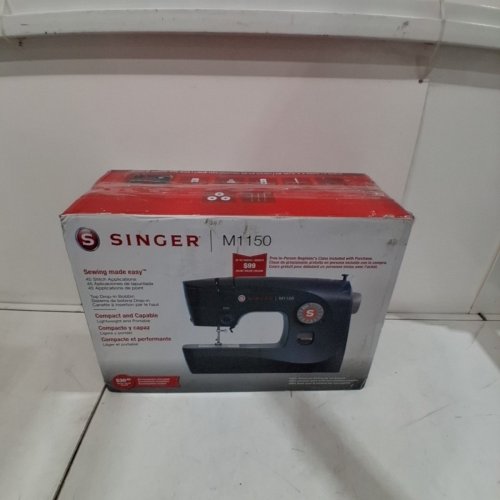 SINGER LIGHTWEIGHT & PORTABLE SEWING MACHINE WITH 45 STITCH APPLICATIONS - BLACK (MODEL: M1150) image 8