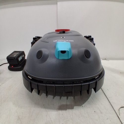 YARDCARE ROBOTIC LAWNMOWER WITH VISUAL NAVIGATION, SMART OBSTACLE AVOIDANCE & LOW-NOISE OPERATION - 0.8–2.4" ADJUSTABLE CUTTING HEIGHT - 12V - 1600SQ.FT - GREY/BLUE (MODEL: V100) image 6