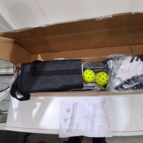 BAGAIL PORTABLE PICKLEBALL NET SET - 22FT - BLACK/WHITE (MODEL: PN03-WHITE) image 4