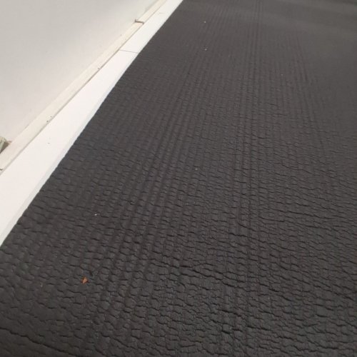 NON SLIP EXCERCISE YOGA MAT - 24.5" X 72" X 1.5" - BLACK image 4