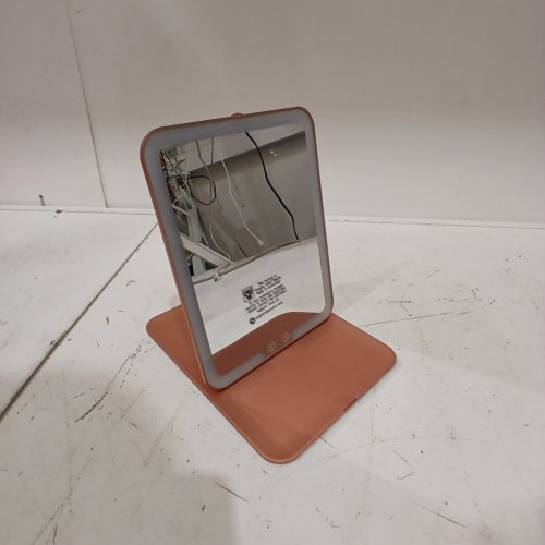 AUXMIR DIMMABLE FOLDABLE MAKEUP MIRROR - 8" X 6" - WHITE - (MODEL: BM-2219) image 3