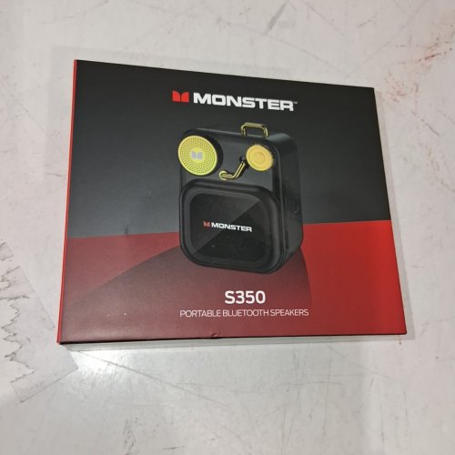 MONSTER S350 PORTABLE BLUETOOTH SPEAKER WITH TOUCH SCREEN - BLACK AND GOLD (MODEL: MS62150) image 4