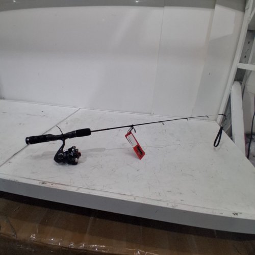 UGLY STIK MEDIUM HEAVY FISHING GX2 ICE SPINNING ROD AND REEL COMBO - 30" - BLACK WITH RED ACCENTS (MODEL: 1611411) image 7