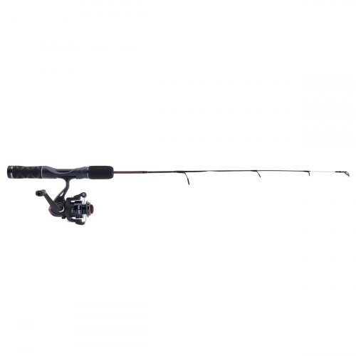 UGLY STIK MEDIUM HEAVY FISHING GX2 ICE SPINNING ROD AND REEL COMBO - 30" - BLACK WITH RED ACCENTS (MODEL: 1611411) image 2
