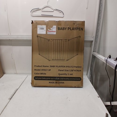 PATYWAGA 3-PANEL EXTRA WIDE BABY GATE, 29" X 23" - WHITE (MODEL: XY017-3P) image 4