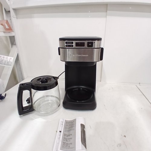 HAMILTON BEACH EASY ACCESS 12-CUP DIGITAL PROGRAMMABLE COFFEE MAKER - BLACK/SILVER - (MODEL: 46310) image 3