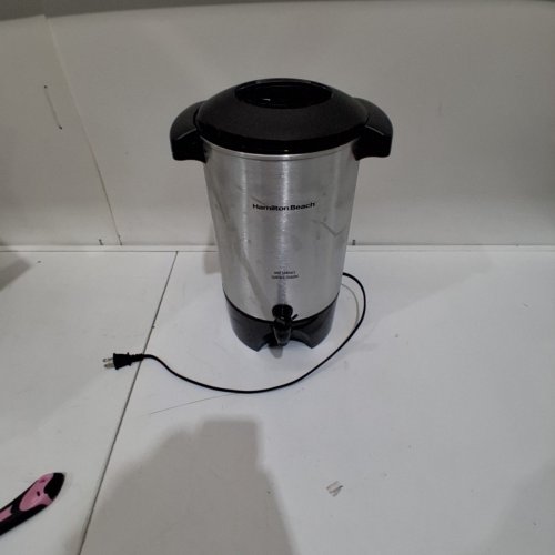 HAMILTON BEACH FAST BREW COFFEE URN - 45 CUPS - SILVER (MODEL: 40521) image 3