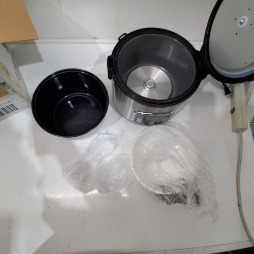 HAMILTON BEACH DIGITAL SIMPLICITY 2-14 CUP RICE COOKER AND FOOD STEAMER - SILVER (37548MN) image 3