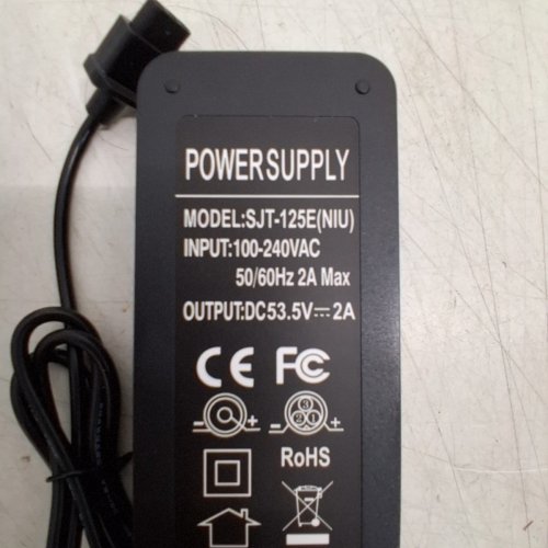 2PC ELECTRIC SCOOTER POWER SUPPLY - 5V - 2AMP -BLACK (MODEL: SJT-125E(NIU)) image 3
