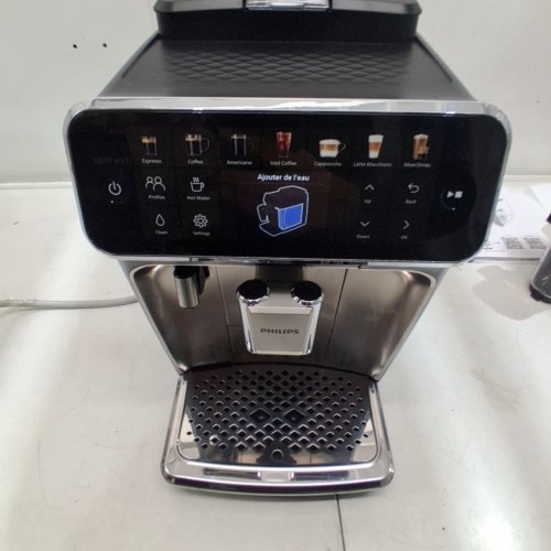 PHILIPS 4400 SERIES LATTEGO FULLY AUTOMATIC ESPRESSO MACHINE WITH BUILT-IN GRINDER & MILK FROTHER - BLACK/CHROME (MODEL: EP4447/90) image 2