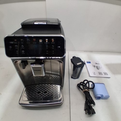 PHILIPS 4400 SERIES LATTEGO FULLY AUTOMATIC ESPRESSO MACHINE WITH BUILT-IN GRINDER & MILK FROTHER - BLACK/CHROME (MODEL: EP4447/90) image 12