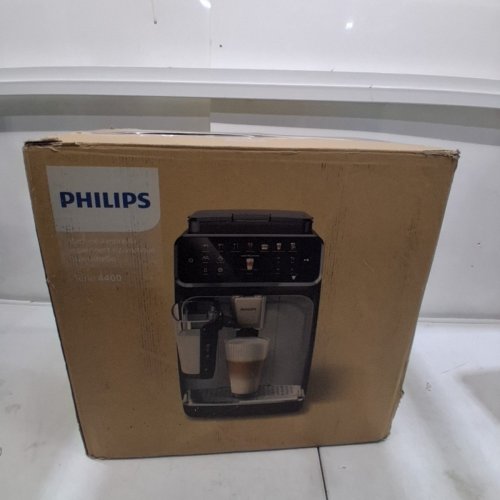 PHILIPS 4400 SERIES LATTEGO FULLY AUTOMATIC ESPRESSO MACHINE WITH BUILT-IN GRINDER & MILK FROTHER - BLACK/CHROME (MODEL: EP4447/90) image 13