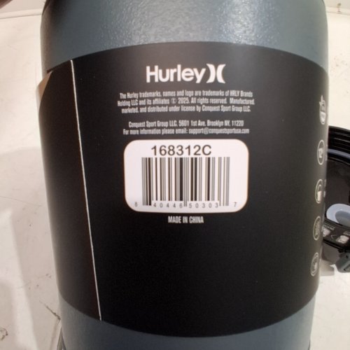 HURLEY INSULATED WATER JUG - BLACK / GREY (STYLE: 168312C) image 2