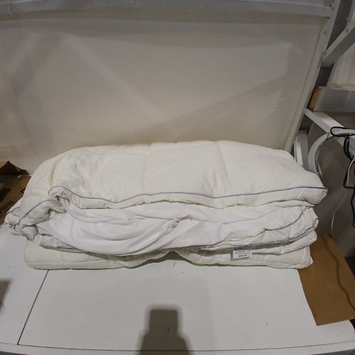 QUILTED MATTRESS TOPPER PAD - KING(78" X 80") - WHITE image 2