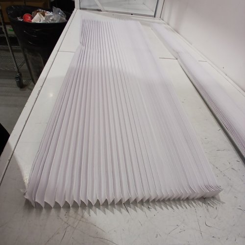 2PK PLEATED WINDOW PAPER SHADES LIGHT FILTERING BLINDS - 348" - WHITE image 3