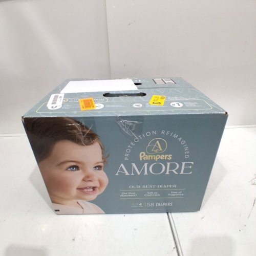 58PK PAMPERS AMORE MOST ABSORBENT AND BEST DIAPER - SIZE 4 - WHITE image 2