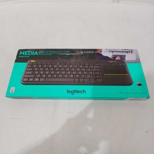 LOGITECH MEDIA K400 PLUS WIRELESS TOUCH KEYBOARD FOR PC AND TVS - BLACK (MODEL: 920-007119) image 4