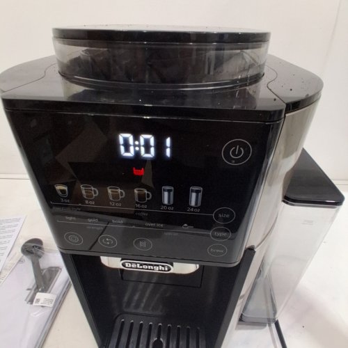 DELONGHI TRUEBREW HOT OR ICED SINGLE SERVE COFFEE MAKER WITH BUILT-IN GRINDER - BLACK/STAINLESS STEEL (MODEL: CAM51025MB) image 2