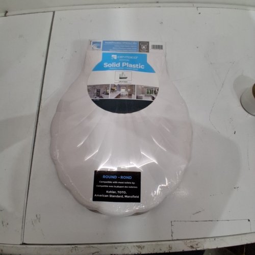 CENTOCO LIFT-OFF ROUND TOILET SEAT - 16.5" - WHITE - (MODEL:HP30SLC-00) image 2