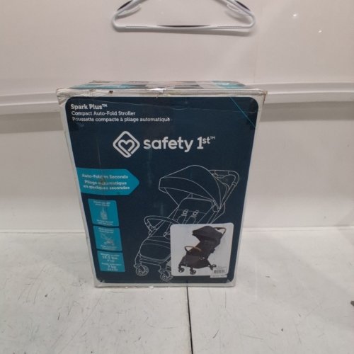 SAFETY 1ST SPARK PLUS COMPACT AUTO-FOLD STROLLER - UPTO 50LBS - BLACK (MODEL: 01282CMGT) image 8