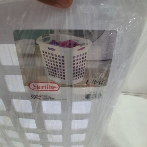 STERILITE ULTRA EASY CARRY LAUNDRY HAMPER - 22 1/4" X 17 3/8" X 19 7/8" - WHITE (MODEL: 1225LAB8) image 4