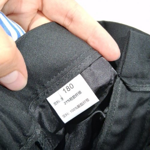 MEN'S BUTTON UP PANTS - large - BLACK image 3