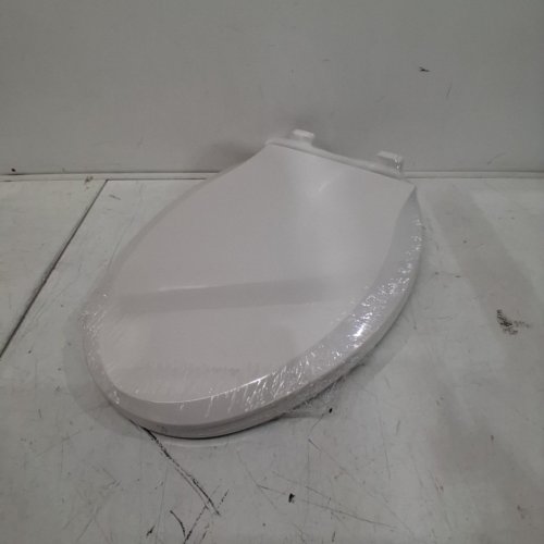 GARVEE ELONGATED SOFT CLOSE TOILET SEAT COVER / LID - 19" - WHITE (MODEL: PHO-0R8LA399) image 2