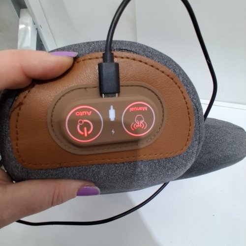 3-IN-1 ELECTRIC MASSAGE NECK PILLOW WITH HEAT, DEEP TISSUE RELIEF, & CERVICAL MEMORY FOAM SUPPORT - GREY image 2