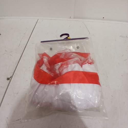 3PC GIRLS NURSE COSTUME DRESS/APRON - LARGE (12-14) - WHITE / RED (STYLE: 12279 L) image 3