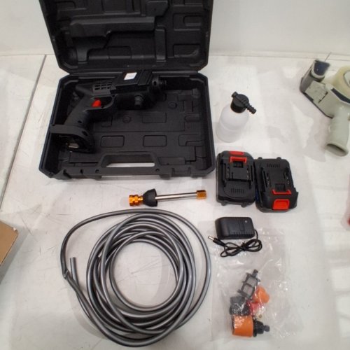 SHKALACAR CORDLESS PRESSURE WASHER- 150PSI - 24V\1500MAH - BLACK\RED image 3